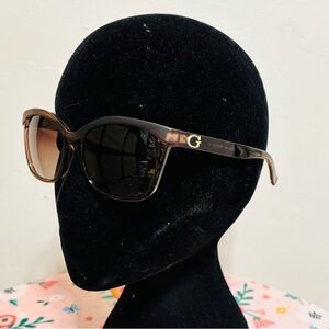 GUESS Brown Sunglasses with Gold Accent